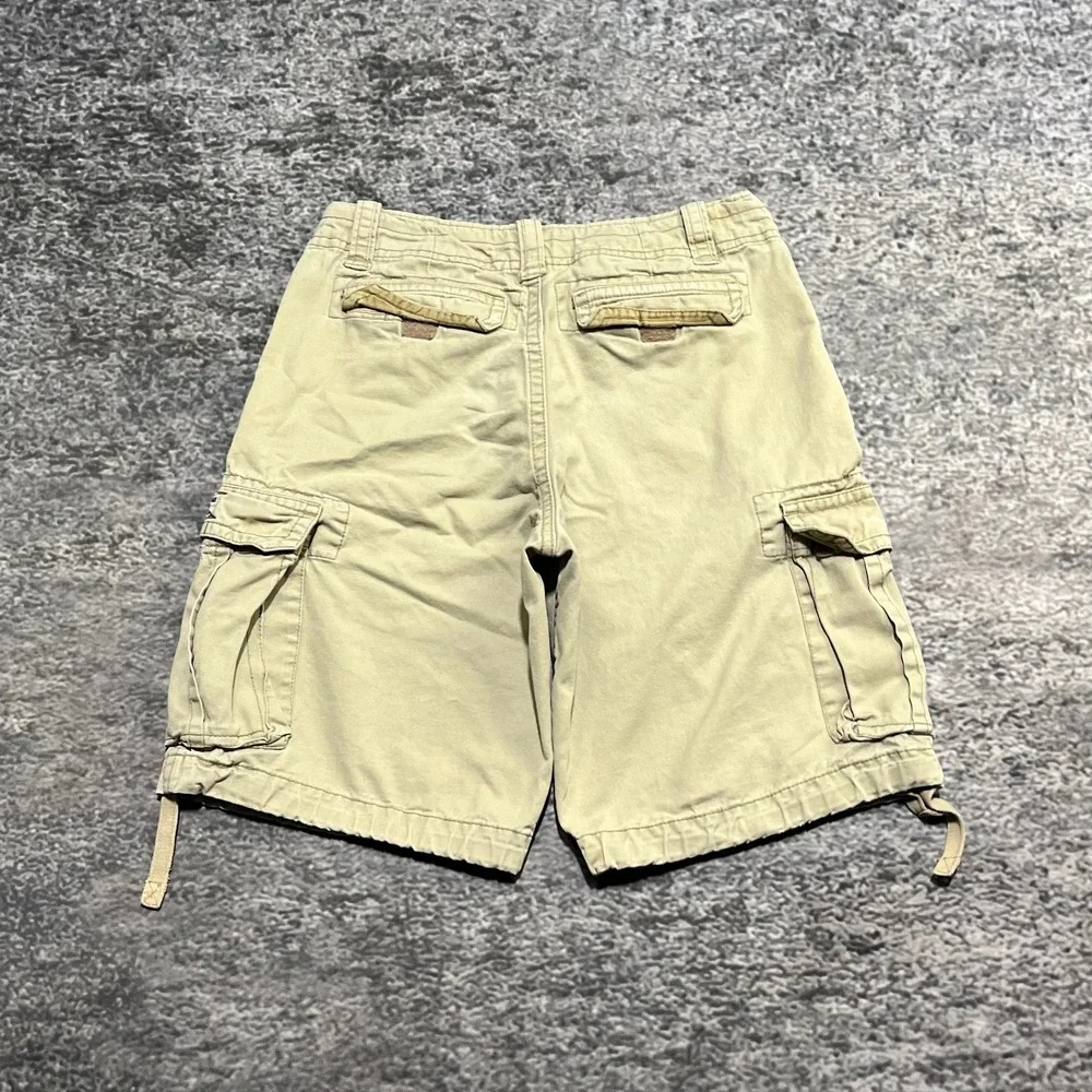 Aeropostale Cargo Shorts Mens 32 Beige Skater‎ Surf Preppy Baggy Vintage Y2K